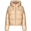 Tommy Jeans Bundy TJW HOODED PUFFER JACKET Béžová