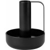 Stelton Svietnik na kónickú sviečku IDA 10 cm, čierna farba, železo