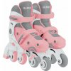 Globber Scooter Globber detské kolieksové korčule 2v1 veľkosť 26-29 Pastel Pink - White 780-210