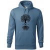 Narodeninový strom 50 - Mikina pánska Cape s kapucňou - L ( Denim )