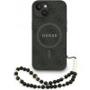Guess puzdro plastové Apple iPhone 14 GUHMP14SP4GREGSK čierne