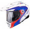 Helma na motorku SCORPION ADX-2 KAMPS bielo/modro/červená Veľkosť: XL