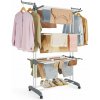 SONGMICS Veľký sušič na prádlo, 64 x 126 x 172 cm, biely