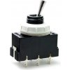 Páčkový spínač vstavaný Desko 3336-62870, radenie 6/2