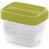 CURVER VEDO Set 4x0,75L dózy, 16x12x7cm, zelená 03508-313