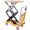 mobilná hydraulický zdvíhací stôl, do 150 kg, doska 74 x 45 cm, dvojité nůžky
