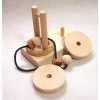 Drevený hlavolam vreteno