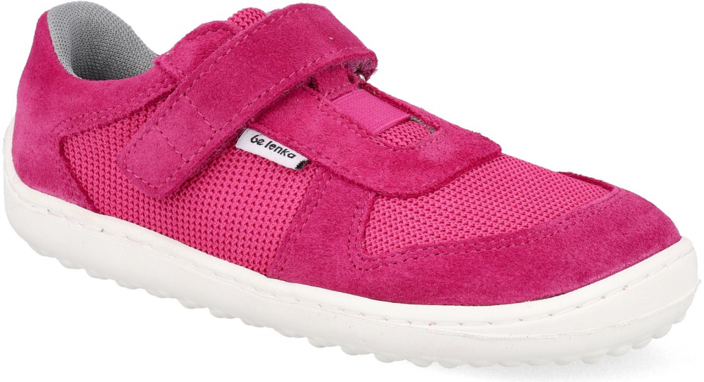 BeLenka detské barefoot tenisky Be Lenka Joy dark pink & white