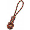 Dog Fantasy hádzacie preťahovadlo tenisová loptička MIX farieb 34 cm