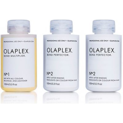 Olaplex Traveling Stylist Bond Multiplier No. 1 100 ml + Bond Perfector No. 2 2 x 100 ml + Dosing Dispenser darčeková sada