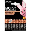 Duracell Simply AAA batéria 8ks