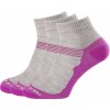 Ponožky Zulu Merino Lite 3 pack Veľkosť ponožiek: 39-42 / Farba: ružová