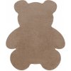 Najkoberce protišmykový SHAPE 3146 Medveď Shaggy - béžový plyš 80x96 cm