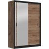 Šatní skriňa so zrkadlom SABRINA 150x215 cm dub craft MT0048 + záruka 3 roky zadarmo + záruka 3 roky zadarmo