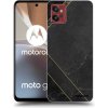 Picasee silikónový čierny obal pre Motorola Moto G32 - Black tile