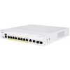 Prepínač Cisco CBS350-8FP-2G-UK, 8xGbE RJ45, 2xGbE RJ45/SFP, bez ventilátora, PoE+, 120W - REFRESH CBS350-8FP-2G-UK-RF