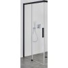 Kermi Nica NI C2 sprchovací kút časť ľavá 80x80 cm obdĺžniková čierna matné/priehľadné sklo NIC2L080203PK
