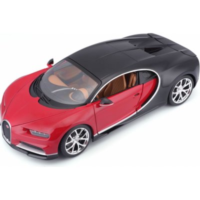 Bburago Bugatti Chiron čierna červená 1:18