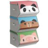 Detské stohovateľné boxy na hračky RFB760P02 (3 ks)