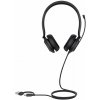 Yealink UH35 Dual Teams USB-C/A Slúchadlá s mikrofónom Kábel Pres hlavu Hovor / hudba USB Type-C / USB Type-A Čierna (1308163)