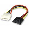 PREMIUMCORD GEMBIRD Kabel SATA napájecí 15cm (interní, redukce molex 5,25