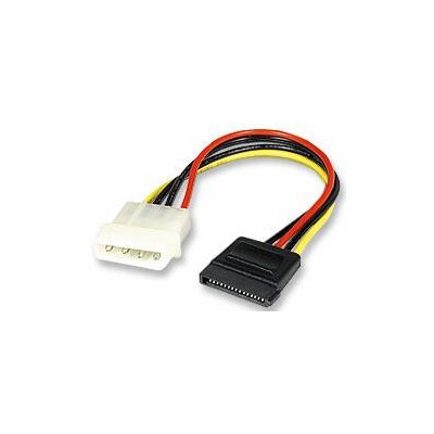 PREMIUMCORD GEMBIRD Kabel SATA napájecí 15cm (interní, redukce molex 5,25"/SATA) KFSA-2 Káble SATA / IDE