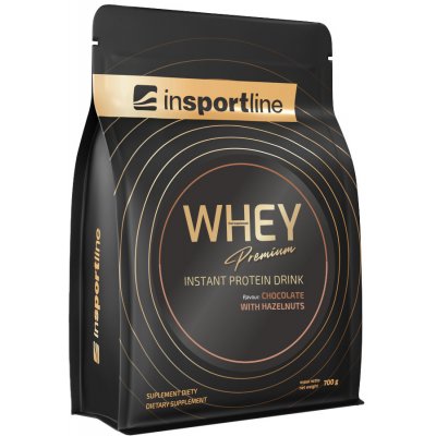 Protein inSPORTline WHEY Premium 700g kakao s lieskovými orieškami