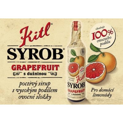 Kitl Syrob Grapefruit s dužinou 0,5 l