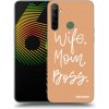 Picasee silikónový čierny obal pre Realme 6i - Boss Mama