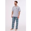 Cornette 134/268 Explore 2 pánské pyžamo kr.rukáv šedé