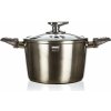 BANQUET Hrniec s nepriľnavým povrchom METALLIC PLATINUM 20 x 13,5 cm, 3,6 l, s pokrievkou