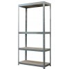 Regál Racks, kovový, MDF, 4 police, 750x300x1500 mm, max. 150 kg/polica