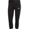 adidas dámske legíny ESSENTIALS 3-STRIPES LEGGINGS čierna biela