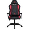 AROZZI herní židle TORRETTA SuperSoft/ látkový povrch/ černočervená