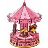 Woodcraft Drevené 3D puzzle Kolotoč