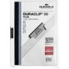 DURABLE obal s klipom a vreckom - DURACLIP PLUS 30 - A4 - biely
