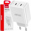 Sieťová nabíjačka 2xUSB-C 40W Quick Charge 230V AMIO-03892