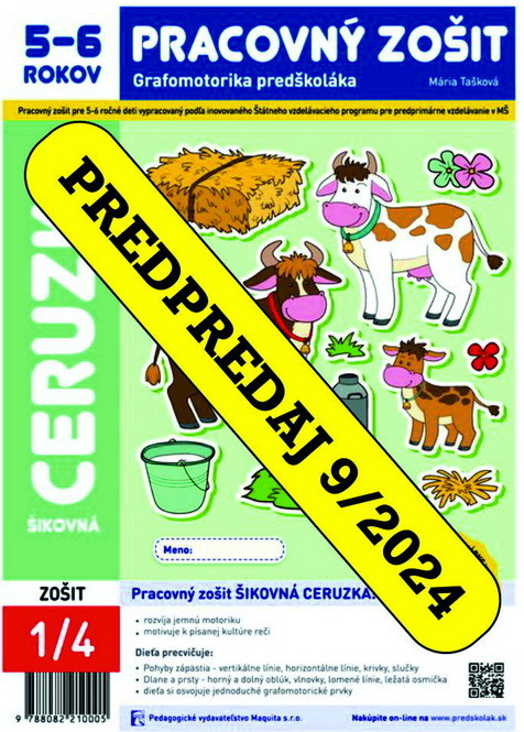 MŠ PREDPREDAJ Šikovná ceruzka pracovný zošit 5-6 (2024, 26. edícia)