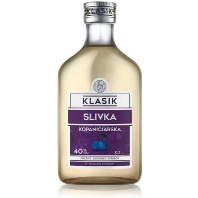 St. Nicolaus Kopaničiarska Slivka 40% 0,2 l (čistá fľaša)