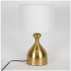 Eurolamp | Stolná lampa 1xE27/40W/230V biela/zlatá | EU0567
