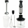 Adler Prenosný Blender 5 v 1 Adler AD4627B, 20 rýchlostných stupňov, Profesionálny blender, 1500 W, Turbo funkcia, Multifunkčný na mletie, rozmixovanie, miešanie, sekanie a šľahanie vajíčok, Kapacita