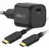 AlzaPower G320C Fast Charge 35W černá + Core USB-C 2.0 60W 1m černý APW-CCG320C-CBTC1010B (APW-CCG320C-CBTC1010B)