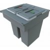 Elletipi SQUARE 2.0 35+35 L Výsuvný vstavaný odpadkový kôš 8055060940874