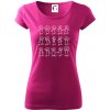 Algebra dance - Dámske tričko Pure - M ( Fuchsiová )