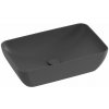 Ravak Uni Slim umývadlo 50x31 cm obdĺžnik pultové umývadlo antracitová XJX03150001