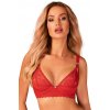 Podprsenka Obsessive Belovya bra Farba: Červená, Veľkosť: XL/2XL
