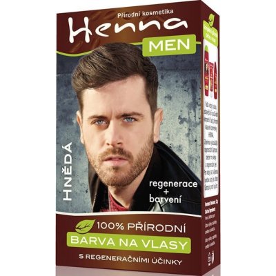 Henna Men farba na vlasy pre mužov hnedá 33 g
