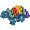 Adam Toys Edukačná hračka puzzle s číslami, Dinosaurus - modrý