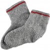Battle Merchant Vlněné ponožky, háčkované, šedo-vínově červené