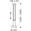 OLIGO Glance závesné LED svietidlo 1-pl., čierne - G42-883-21-23